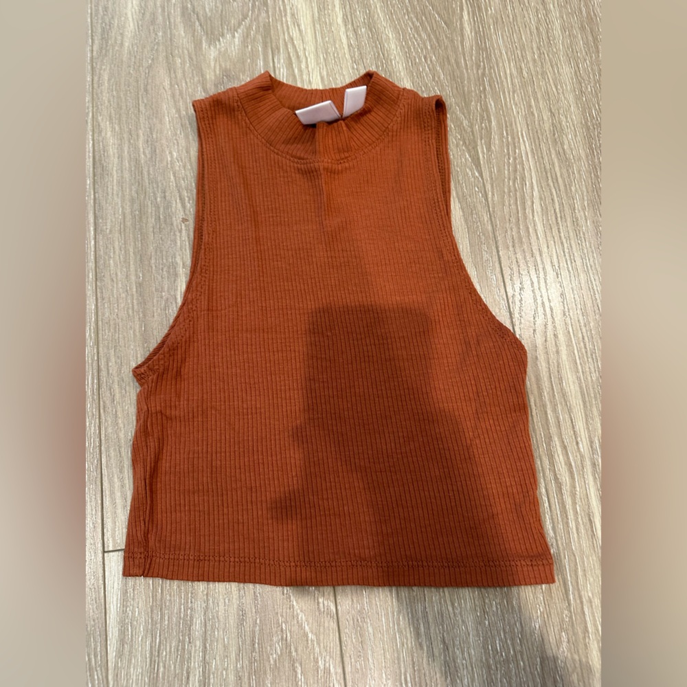 BP Nordstrom Mock Neck Crop Top